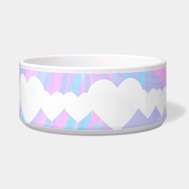 Comedero Corazones día de San Valentín y rosa abstracto col (Frente)