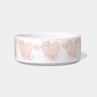 Comedero Corazones rosados