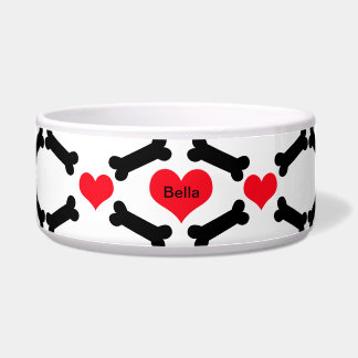 Comedero Corazones y huesos de perro