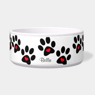 Comedero Corazones y Pawprints