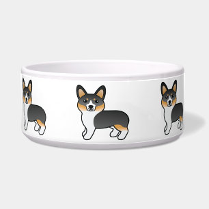Comedero Corgi Galés de Pembroke Tricolor Perro de Dibujos