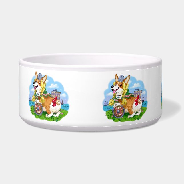 Comedero Corgi Vikingo (Frente)