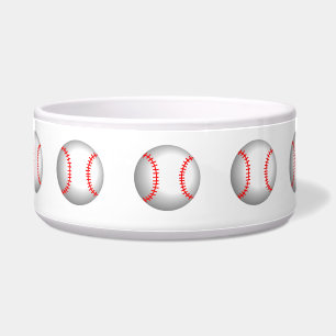 Comedero Costura roja del béisbol blanco