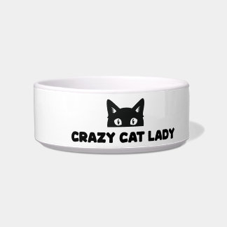 Comedero Crazy Cat Lady Ceramic Pet Bowl