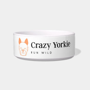 Comedero Crazy Yorkie Bowl