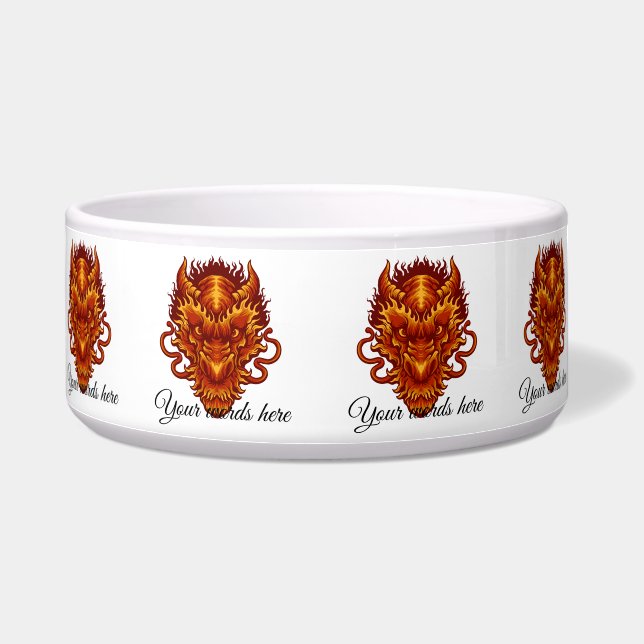 Comedero Crea tu propia cabeza de dragón de fuego (Derecha)