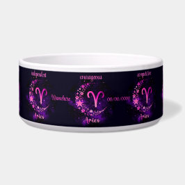 Comedero Crea tu propio Aries Zodiac Celestial Púrpura