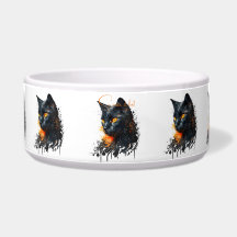 Crea Tu Propio Busto de Gato Negro Ardiente