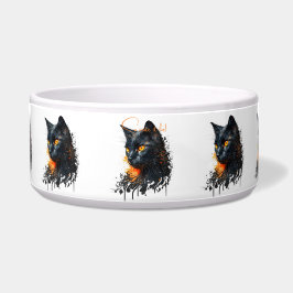 Comedero Crea Tu Propio Busto de Gato Negro Ardiente