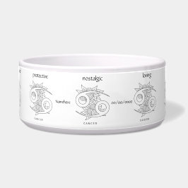 Comedero Crea tu propio elegante cáncer de blanco y negro