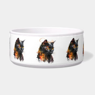 Comedero Crea Tu Propio Gato Negro Ardiente