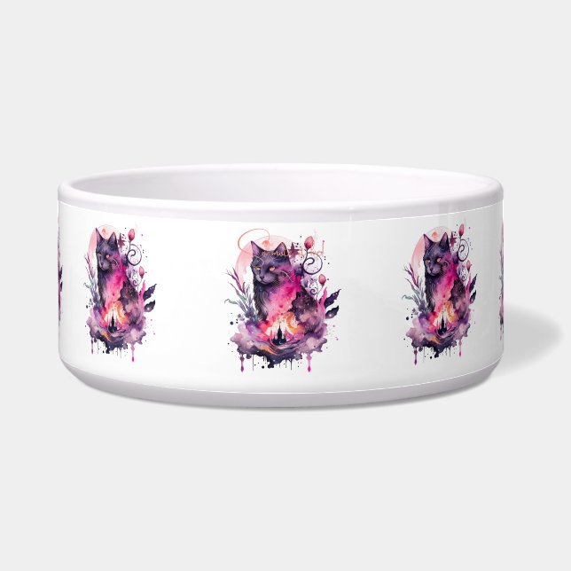 Comedero Crea tu propio gato negro mágico (Frente)