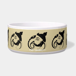 Comedero Crea tu propio perfil de Ganesha negro y dorado