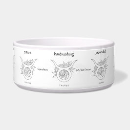 Comedero Crea tu propio Tauro Blanco y Negro Elegante