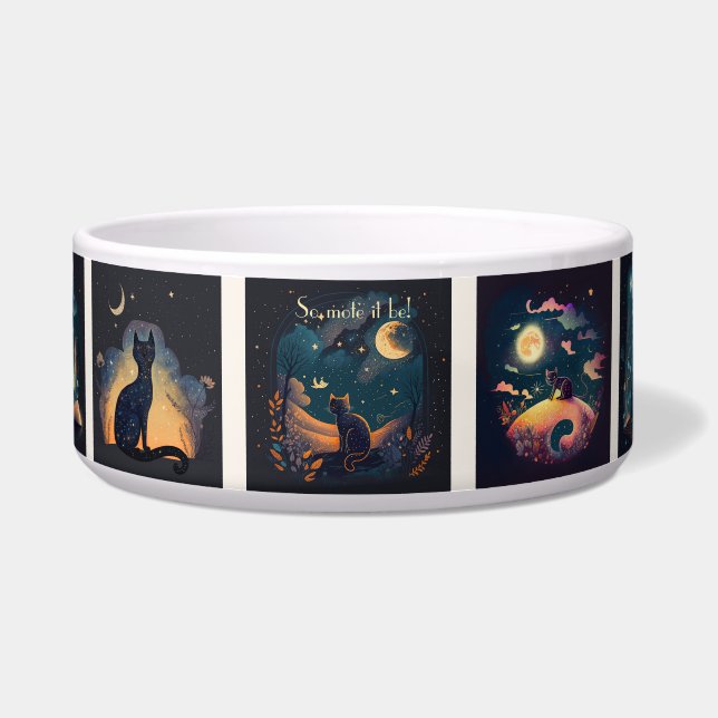 Comedero Crea tus Propios Gatos Negros Místicos (Frente)