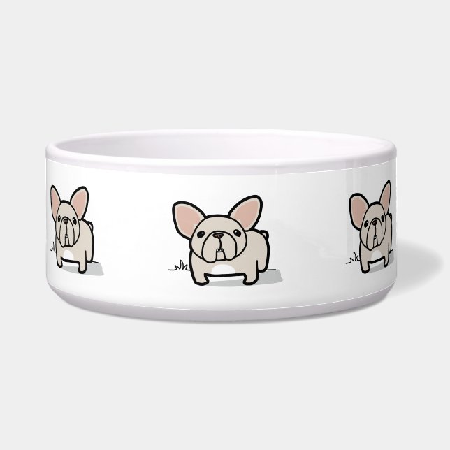Comedero Cream Frenchie (Frente)
