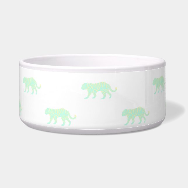 Comedero Creamsicle y Mascota de tigres de menta (Frente)