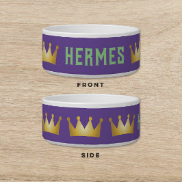 Comedero Crown Mardi Gras Dog Cat Mascota