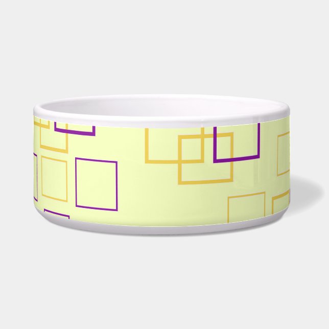 Comedero Cuadrado Dance Ceramic Pet Bowl (Frente)