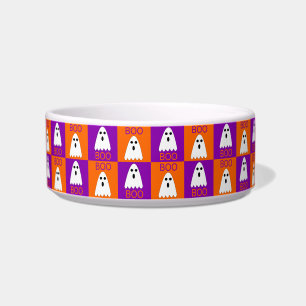 Comedero Cuadrados de boo fantasma morado y Naranja de Hall