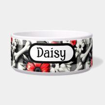 Cuadros de Gingham Monogramados Negro Blanco Rojo 