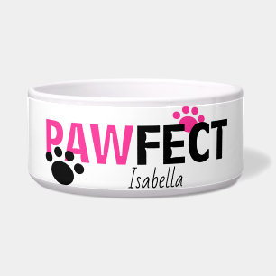 Comedero Cualquier Perro Nombre Pawfect En El Tazón De Perr