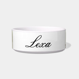 Comedero Cuero de gato Mascota personalizado Agua y comida