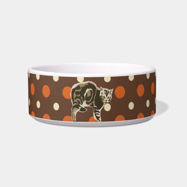 Comedero Cuidado con el gato (Frente)