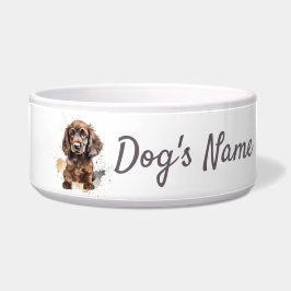 Comedero Cuñado de Cocker Spaniel Ceramic Pet Bowl