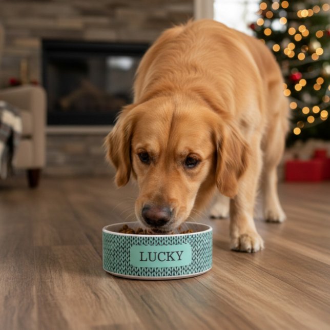 Comedero Custom Cozy Knit Pattern Pet (Subido por el creador)