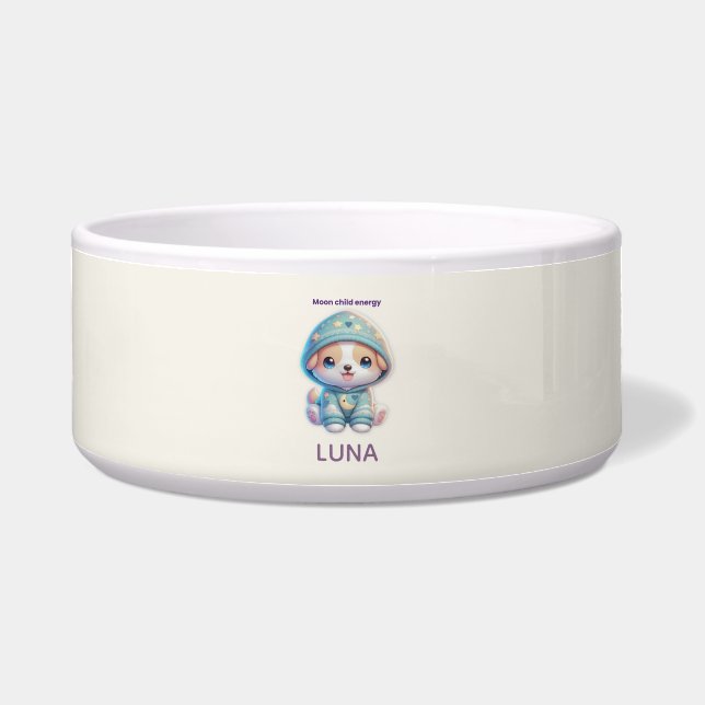 Comedero Custom Moon Child Energy Dog Bowl (Frente)