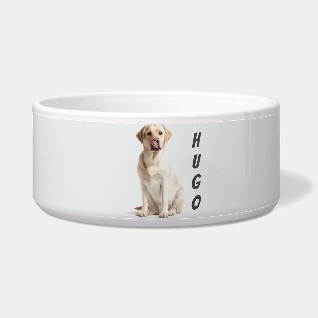 Comedero Custom Pet Bowl – Add Your Pet’s Name & Picture (Frente)