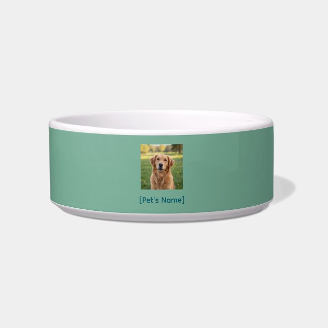 Comedero Custom Pet Photo Dog Bowl | Ceramic Pet Dish (Frente)