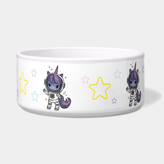Comedero Cute Astro Unicorn Pet Bowl (Izquierda)