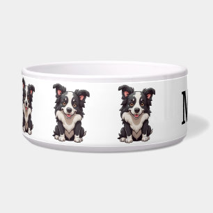 Comedero Cute Border Collie Personaliza