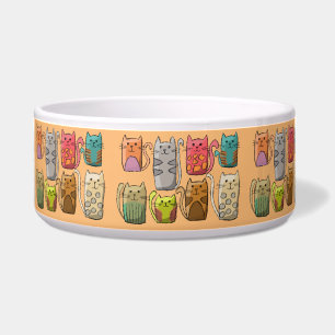 Comedero Cute Cats Personalizado Bowl