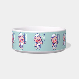 Comedero Cute Chef Pig with Cleaver