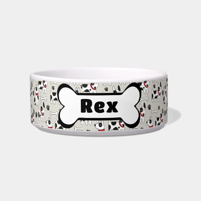 Comedero Cute Dog Bowl Personaliza (Frente)