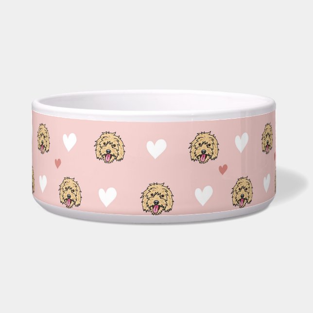 Comedero Cute Dog Pink Dog Bowl (Frente)