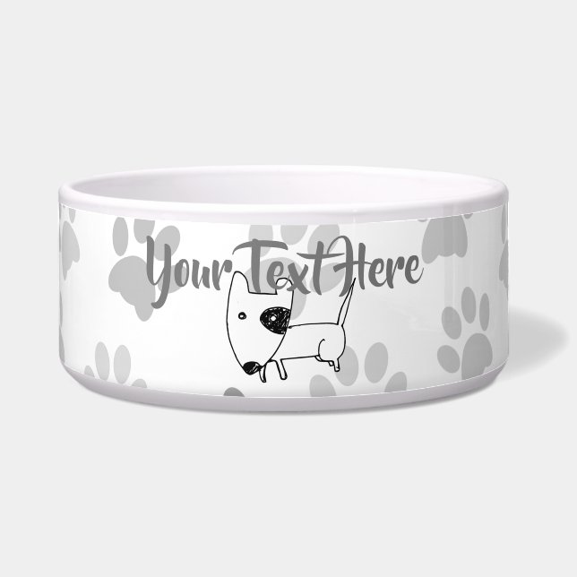Comedero Cute English Bull Terrier (Frente)