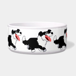 Comedero Cute feliz Personalizado Frontera Collie Pet Bowl