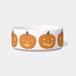 Comedero Cute Halloween Jack O'Lantern Ceramic Pet Bowl