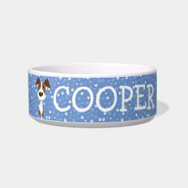 Comedero Cute Jack Russell Terrier Dog Personalizable Bo