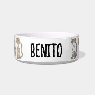 Comedero Cute Kitten Cat Bowl personalizado