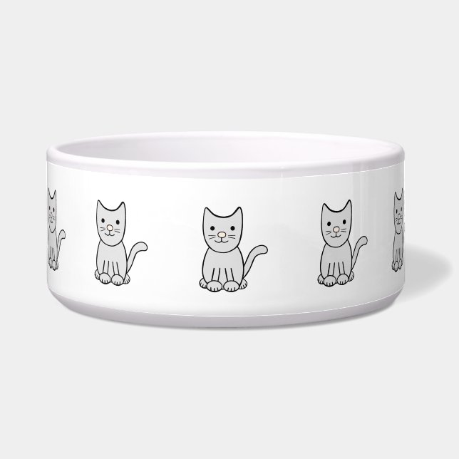 Comedero Cute Kitty Cat Ceramic Pet Bowl (Frente)
