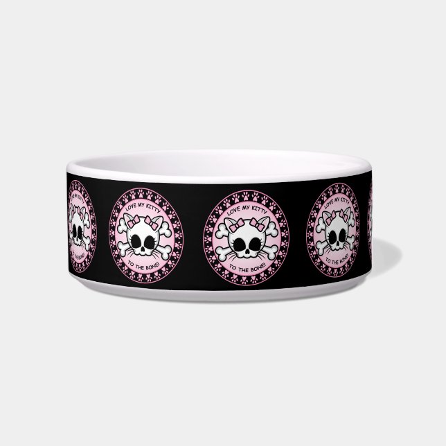 Comedero Cute Kitty Skull (Derecha)