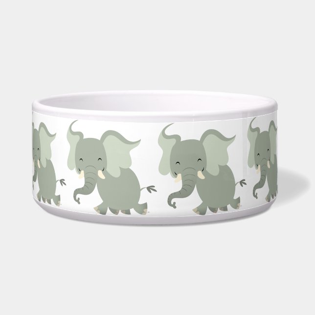 Comedero Cute Merry Personalizado Elephant Pet Bowl (Izquierda)