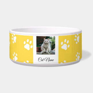 Comedero Cute Paw Imprimir Nombre de Gato Bowl