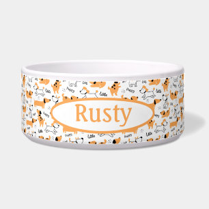 Comedero Cute Perro Bowl personalizado