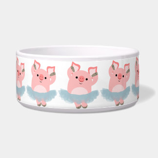 Comedero Cute Personalizado Ballerina Pig Pet Bowl